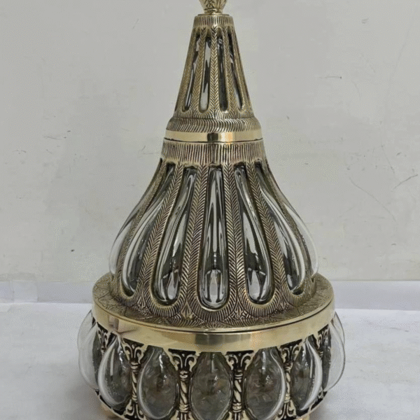 Grand Tyafer en Cuivre et Cristal - Transparent