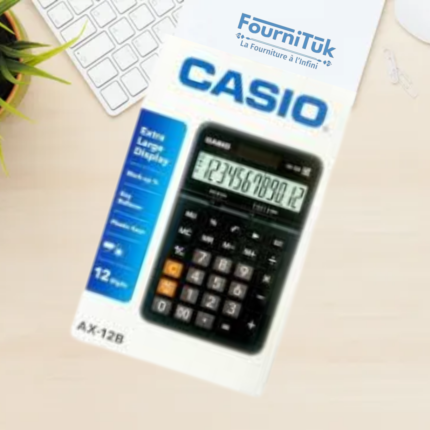 🧮 Calculatrice de Bureau – 12 chiffres | Bureautique — BarakaMarket Maroc