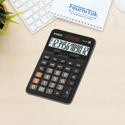 🧮 Calculatrice de Bureau – 12 chiffres | Bureautique — BarakaMarket Maroc